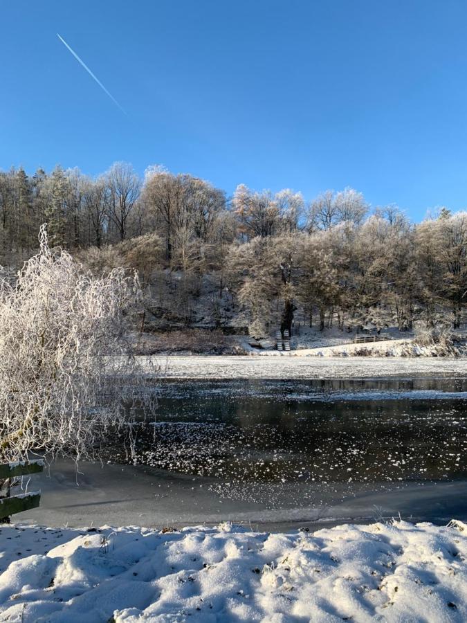 Studio Auf Denkmalgeschuetztem Dreiseithof In Hoefgen Bei Grimma Hofgen  ภายนอก รูปภาพ
